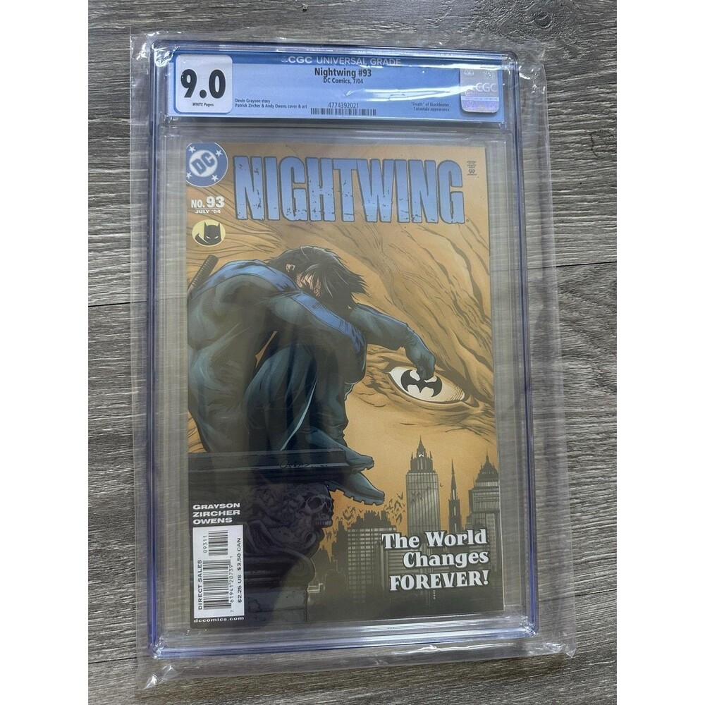 DC Nightwing #93 9.0 CGC Graded 2004 Color Single Issue Devin Grayson Zircher